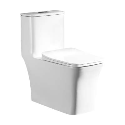 white  1079 Siamese jet siphon Square seat with Toilet