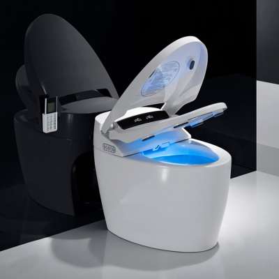 High quality bathroom one piece siphonic wc modern ceramic automatic smart toilet