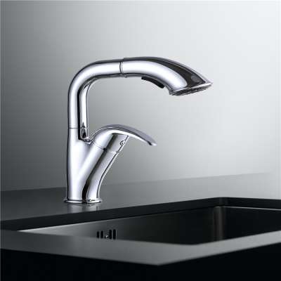 New style deck mounted pull out mixer trap kitchen sink faucet for sale