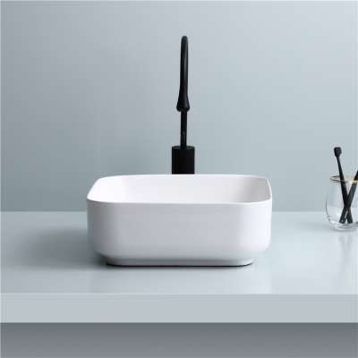 Promotional cheap price new model simple modern chinese porcelain european bathroom sink square art basin hand wash basin